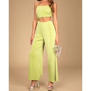Lulu's Lime Green Jumpsuit
